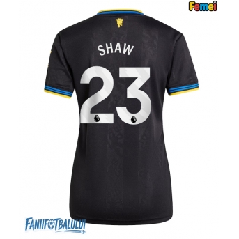 Manchester United Luke Shaw #23 Tricou Fotbal Replică 2025-26 Femei Treilea